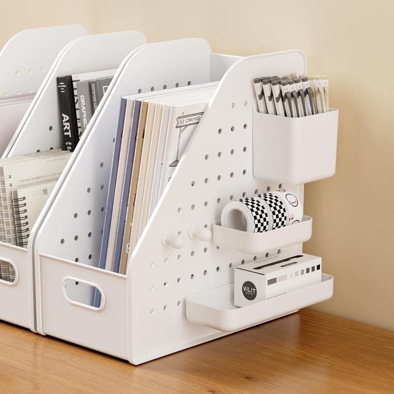 Binding Machine Comb - Desk File Organizer With Removable Storage