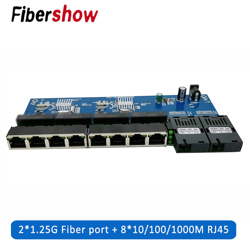 Power Over Ethernet - Gigabit Ethernet switch Fiber Optical Media
