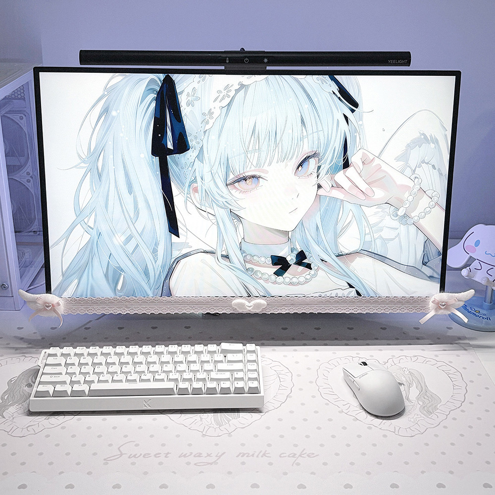 New Screen Decor White Lace Mo - Office Technologies 评论和价格