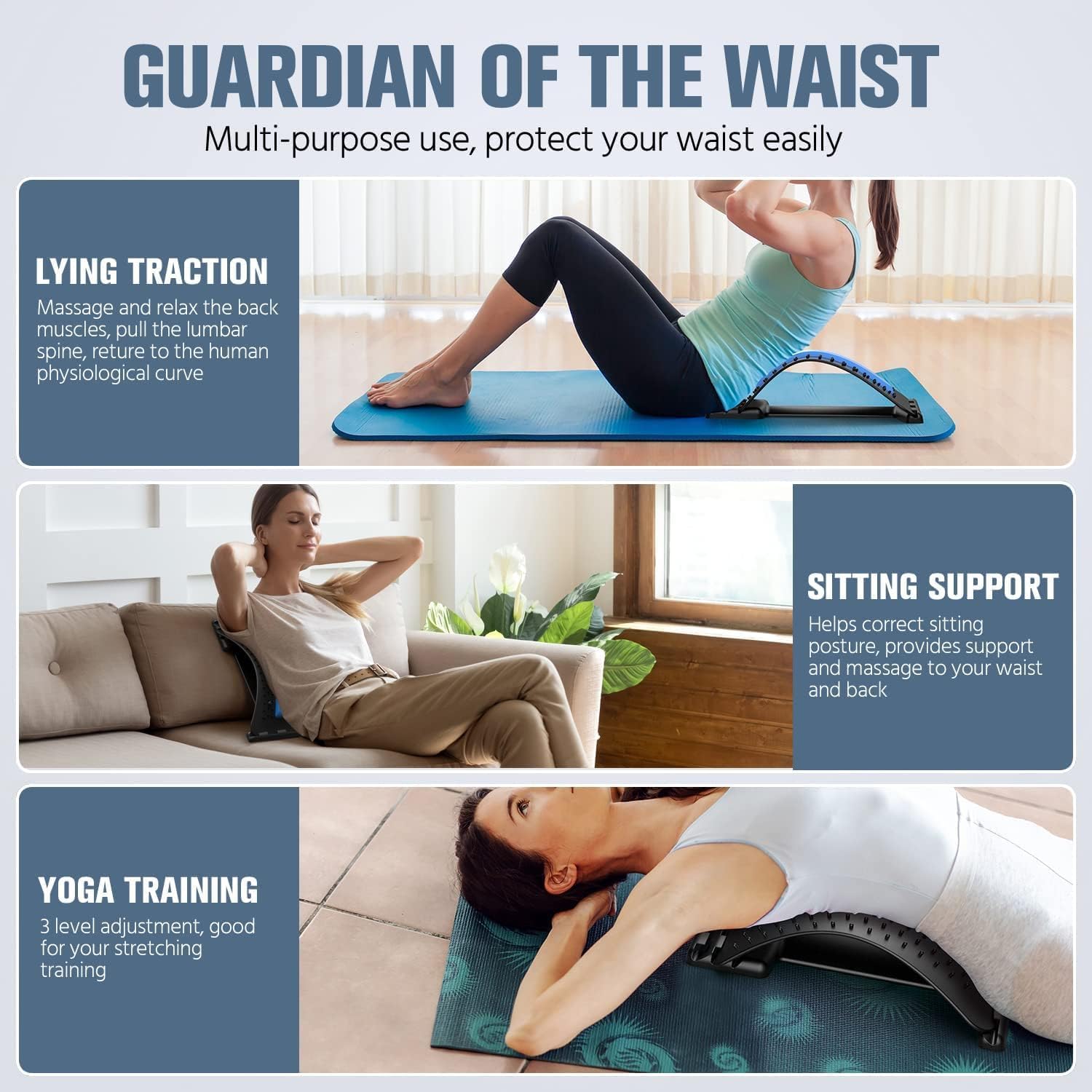 Multi-Level Back Stretching De - Office Technologies 评论和价格