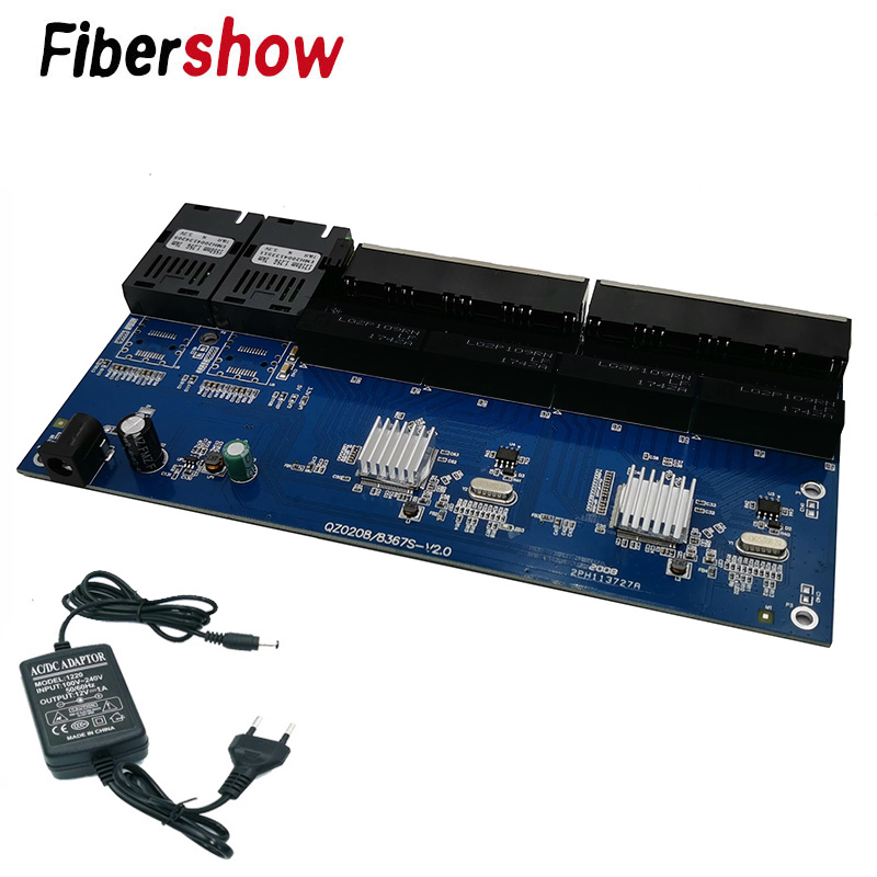 Gigabit Ethernet switch Fiber  - Power Over Ethernet 评论和价格