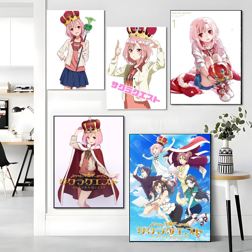 anime S-Sakura Quest-T Poster  - Office Quest 评论和价格