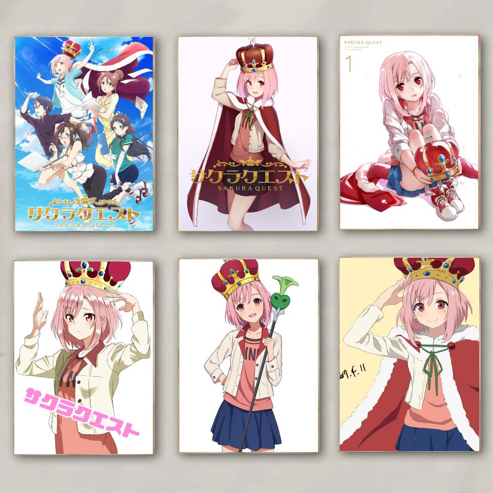 anime S-Sakura Quest-T Poster  - Office Quest 评论和价格
