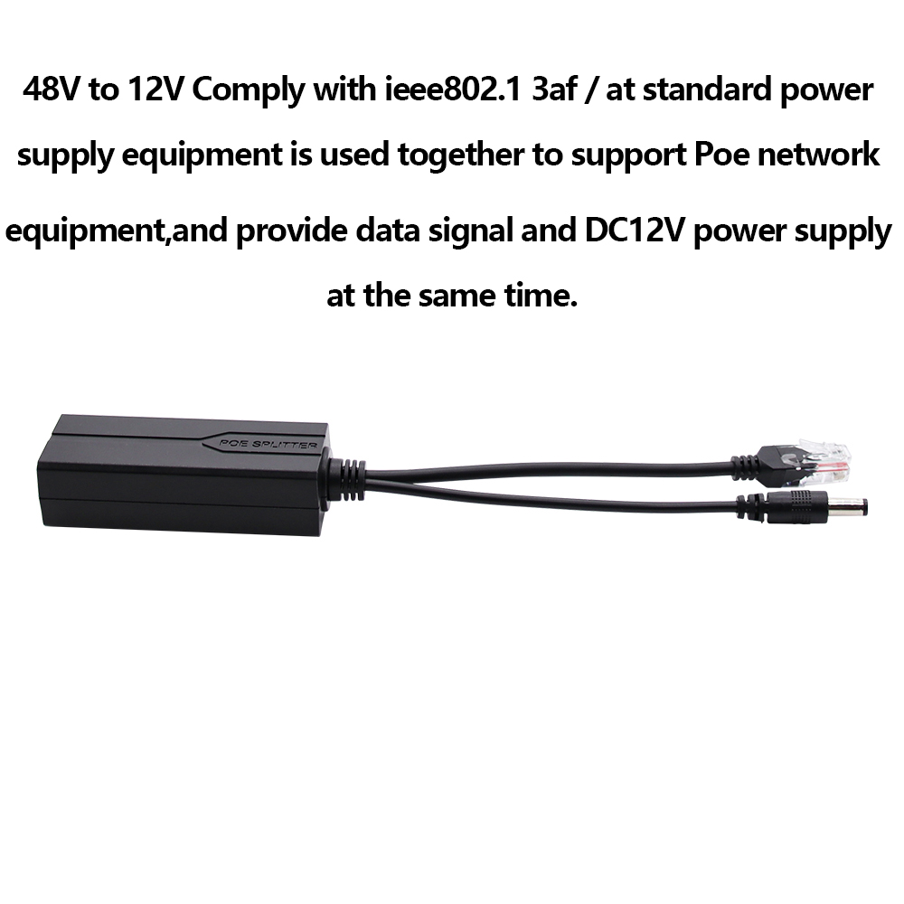 POE Splitter 48V to 12V/5V IEE - Power Over Ethernet 评论和价格