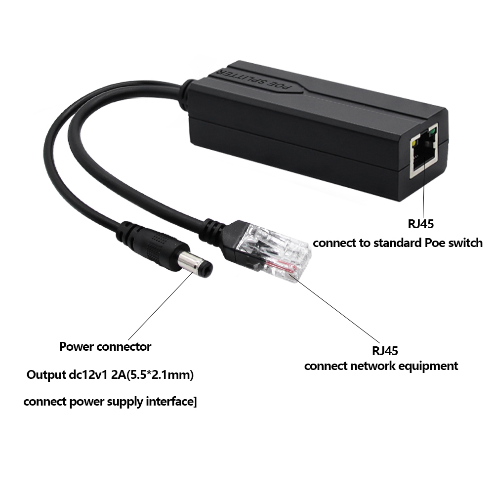POE Splitter 48V to 12V/5V IEE - Power Over Ethernet 评论和价格