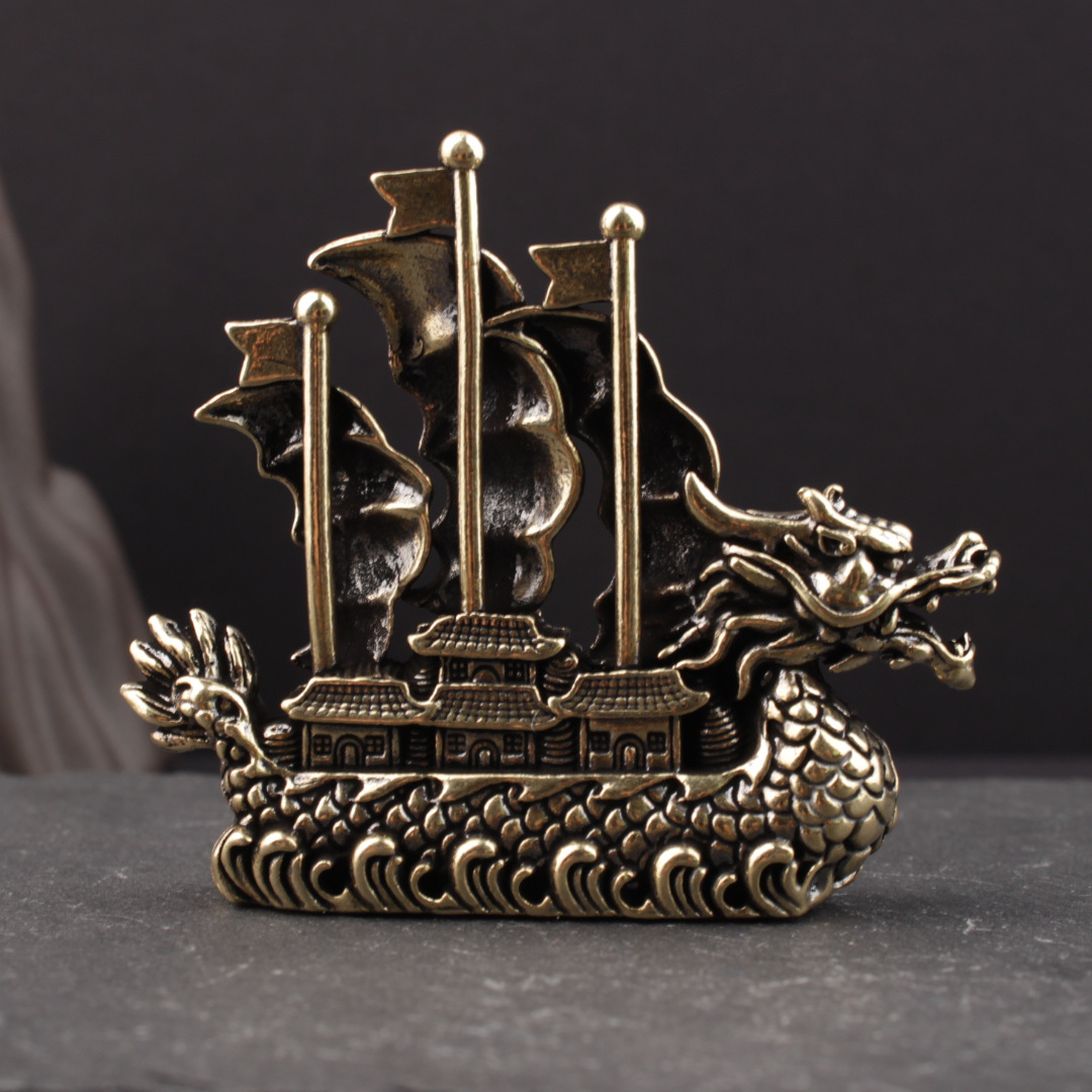 Figure Dragon Boat Statue Home - Office Technologies 评论和价格